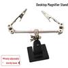 LED Lit Soldering Iron Stand with Magnifier and Clamp for Mobile Repair