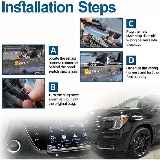 NSLUMO Auto Start Stop Eliminator/Disabler/Disable for -2024 Chevy Traverse Blazer Malibu Equinox & GMC Terrain Automatic Stop Start Engine System