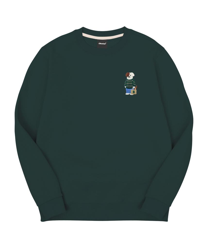 OKSTAR Mini Me Casual Brodog Embroidered Double-Sided Sweatshirt (Type C)