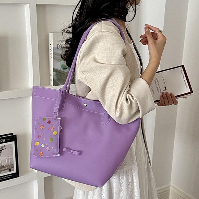 Jelly Color Pvc Clear Tote Bag Women Commute Shoulder Bag Large Capacity Waterproof Shopper Pouch Transparent Top Handle Handbag
