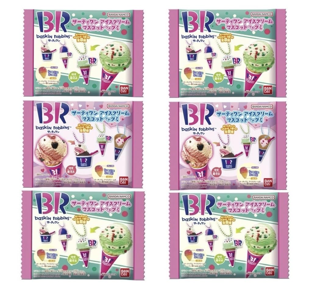 

31 жевательное мороженое с талисманом, набор из 6 конфетных игрушек