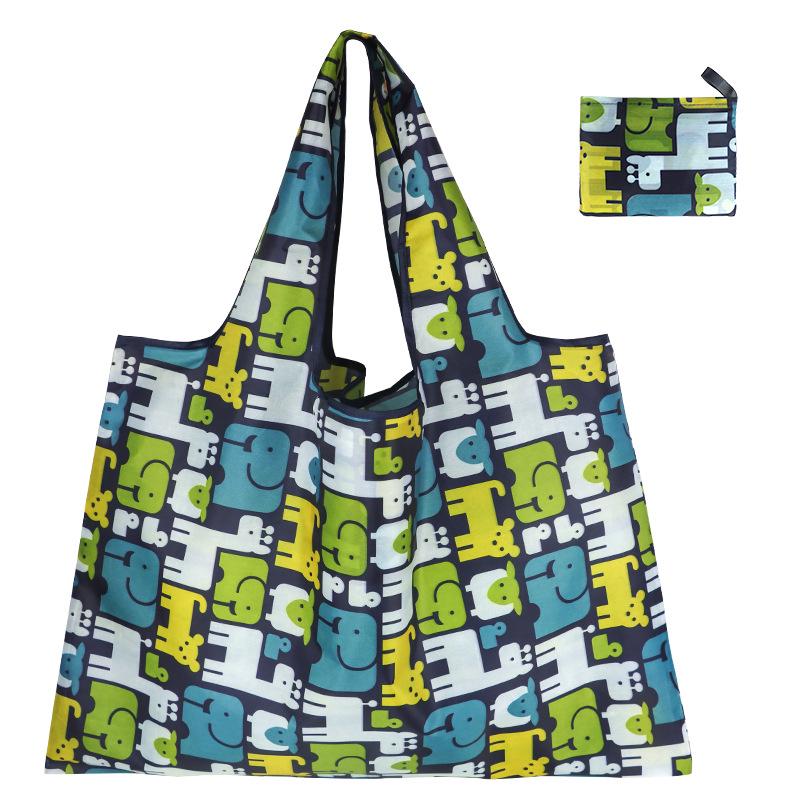 Eco-Friendly Large Capacity Folding Grocery Bag - Oxford Cloth