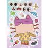 6/12Sheets Gabby'S Dollhouse Make A Face Puzzle Stickers Kids Make Your Own Diy Game Children Cartoon Jigsaw Education Toys Gift