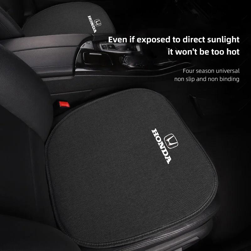 Flax Breathable Car Seat Cover Seat Protect Cushion Accessories For Honda Civic Accord Fit Jazz Pilot CRV Odyssey Passport City