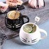 Căni din ceramică drăguțe pisici cu lingură cafea ceai lapte cești animale cu mâner 400 ml băuturi Cadouri frumoase