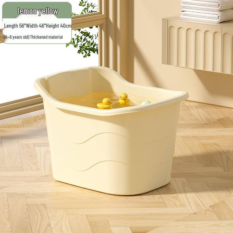 Large Infant & Child Soaking Bathtub - Full Body Bath Tub for Home