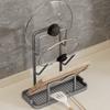 Huxiansen Kitchen Pot Lid Rack Storage Shelf, No Drilling Required, Countertop Chopping Board Holder, Cutting Board Stand, Pot And Spatula Rack