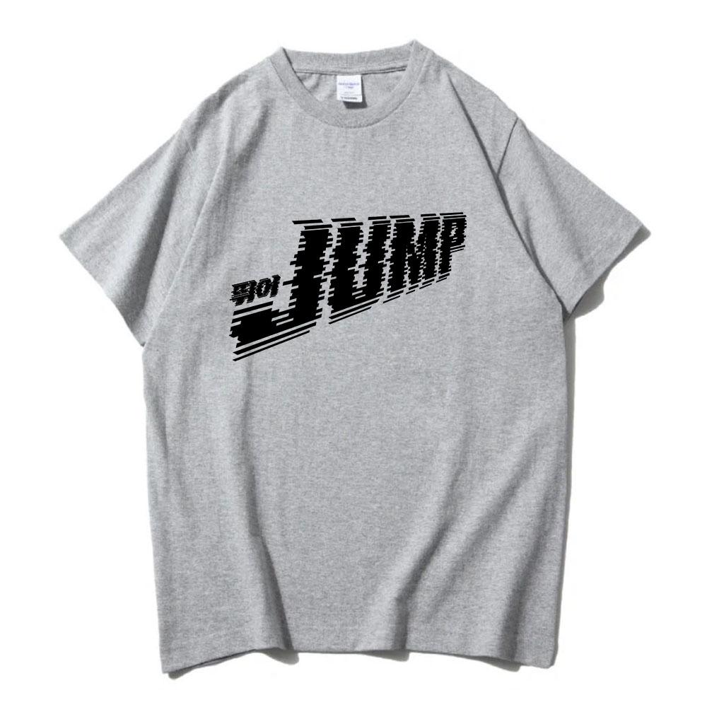 Skoč Jednobarevné tričko Módní Dívčí Kapelní trička Unisex Streetwear Ležérní Volné Krátký Rukáv Bavlněná Trička