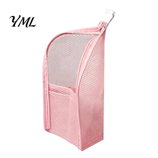 Clear Mesh Storage Bag for Cosmetics Standing Toiletry Bag, Portable Waterproof EVA Cosmetic Organizer, Large Durable Makeup Gym Capacity Case