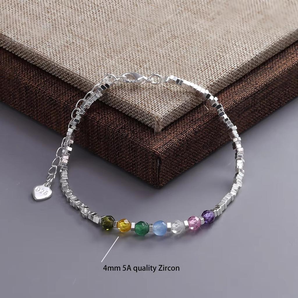 PANJBJ 925 Sterling Silver Red Agate Bead Bracelet for Women Fish Shape Retro Bead Design Versatile Jewelry Gifts Dropshipping