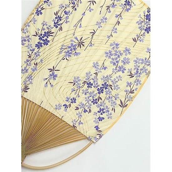 5 Sense Marugame Uchiwa (Various Patterns) Made Japan (Purple Weeping Cherry Blossom)