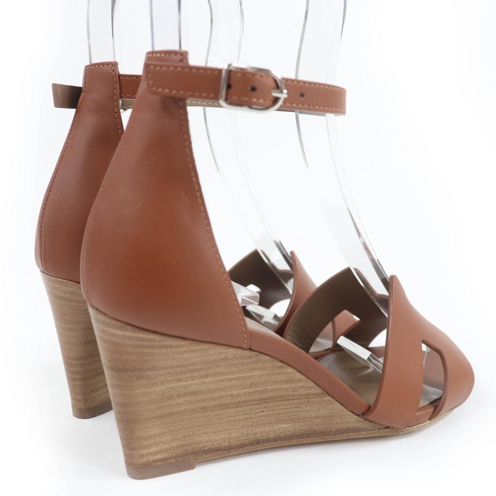 HERMES Sandals legend Ankle strap Calf leather Women 34 Used