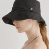 Halden Over Flap Cotton Bucket Hat (C015_black)