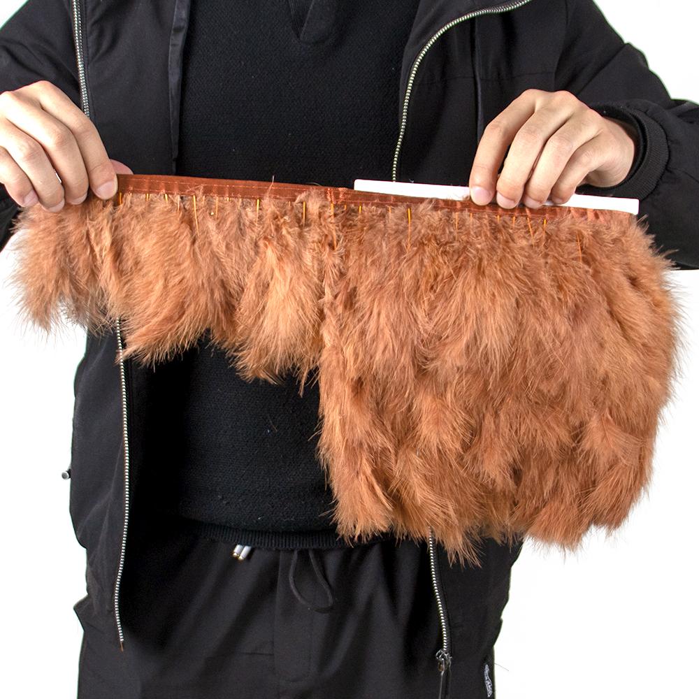 1M Fluffy Turkey Marabou Feathers Ribbon Trim 10-15cm for Wedding Party Clothing Dress Decoration Accessories Sewing Plumes