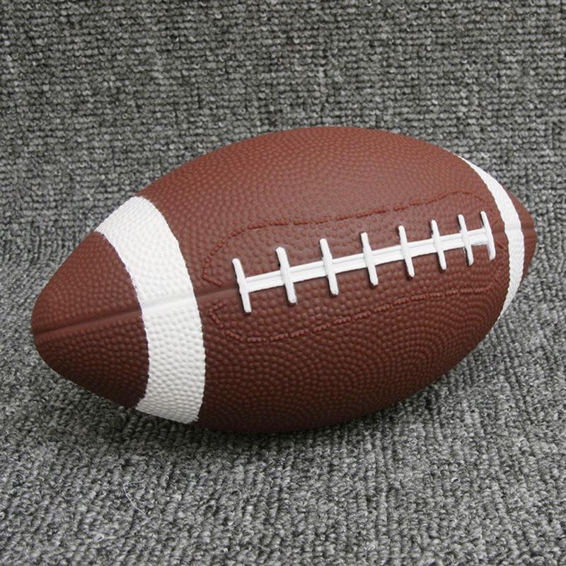 Size 3 Eco-Friendly Leather American Football for Kids - Non-Toxic, Inflatable, Wear-Resistant, Non-Slip, Ideal for Kindergarten Teaching.