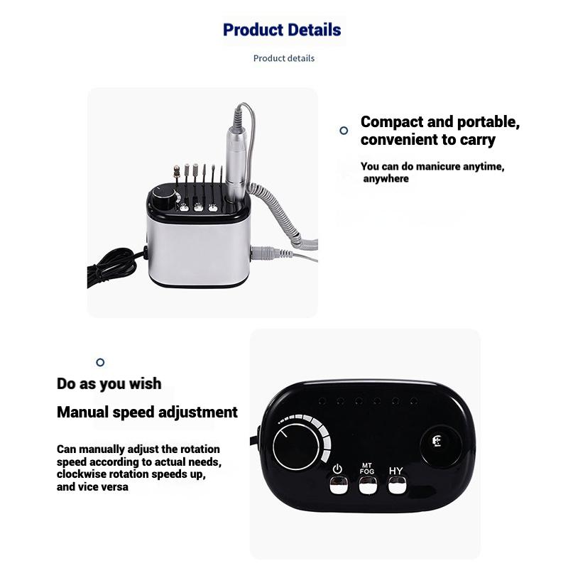 SUV-703 Polidor de unhas profissional, 0-45000 rpm/60W, equipamento de beleza e unhas