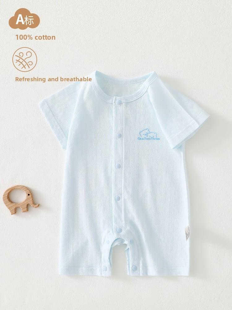 Baby Cotton Romper Summer Lightweight Nobone Antibacterial For Newborns And Toddlers
