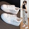 Leather Little White Shoes Women's Autumn New Soft-soled Sports and Leisure Shoes Women's Comfortable Flat-soled Lace-up Student Board Shoes