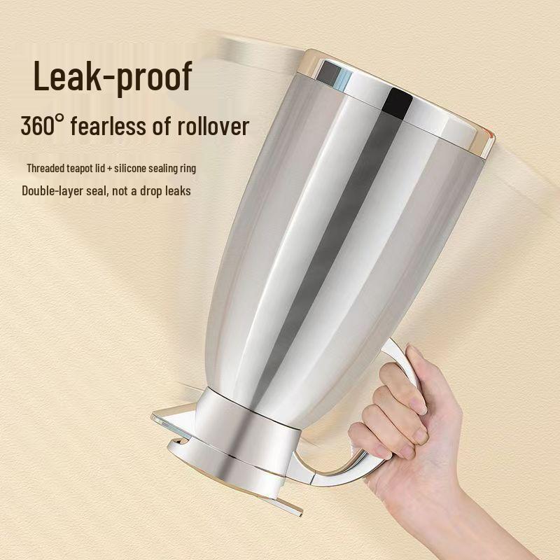Stainless Steel Large Capacity Hot Water Kettle for Home, Restaurant, or Hotel Use