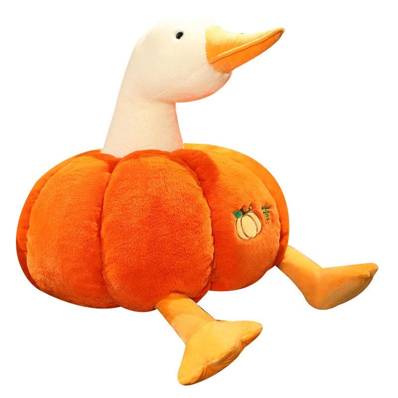 Pumpkin Duck Plush Toy Cute Gift For Kids And Animal Lovers