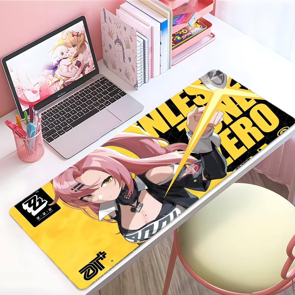 Cool Game Zenless Zone Zero Nicole Demara Zzz Mouse Pad Large Thick Desk Pad Stitched Edges Gaming Mouse Mat For Pc