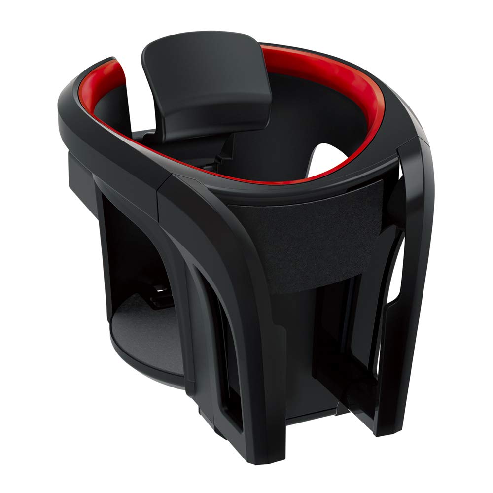 

Tsuchiya Yac Car Smartphone Drink Holder, Black/Red, PF-357