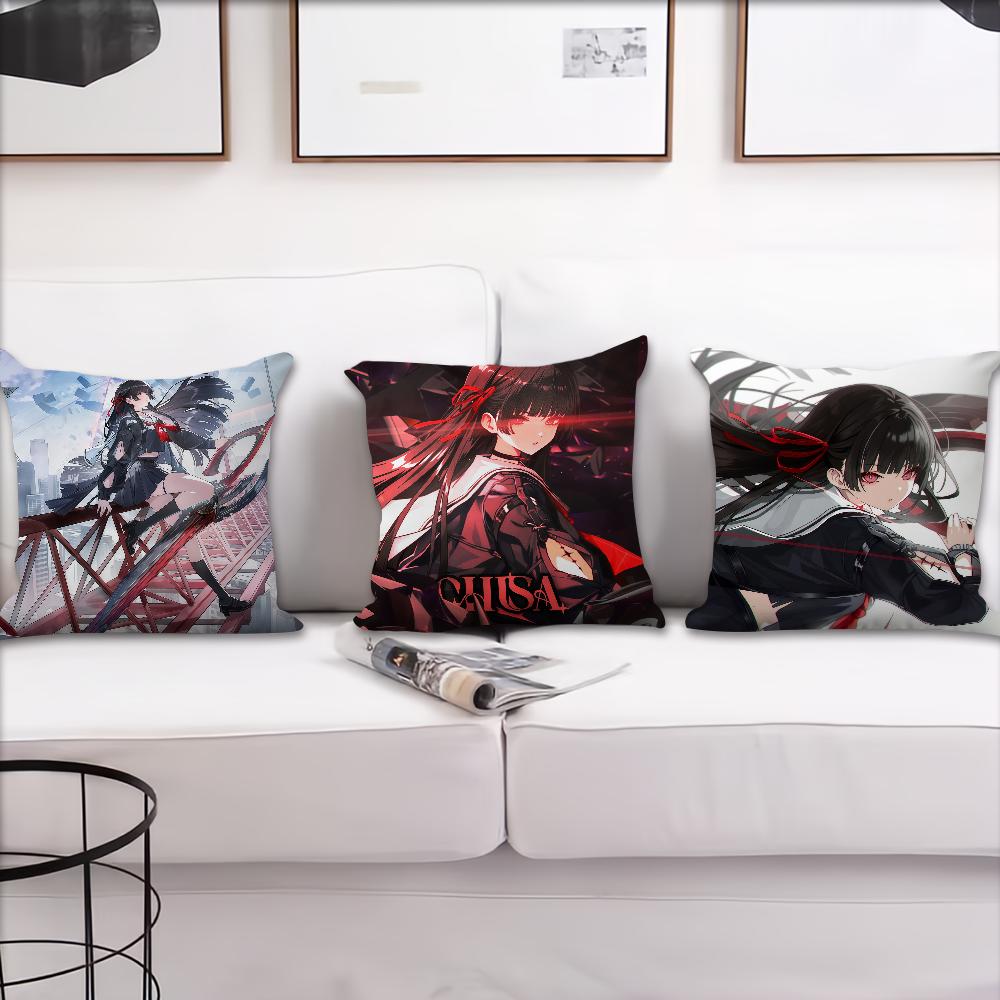 CHISA Wuthering Waves cushion cover Best Home Office Coffee Pillow Sofa Printing Decoration Room Shop Car Nordic Simplicity Hit