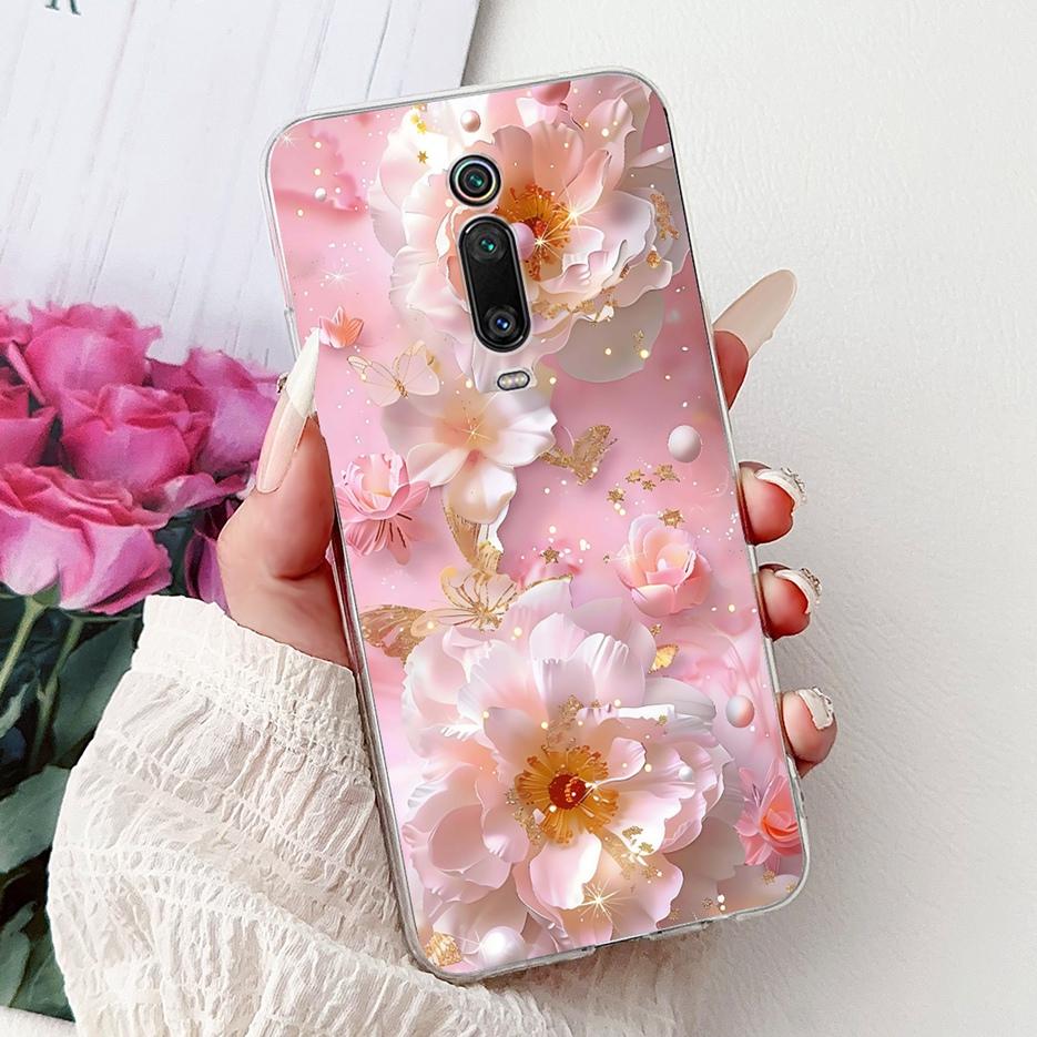 For Xiaomi Mi 9T Pro Case Colorful Flowers Painted Cover Soft Silicone Phone Case For Xiaomi Mi 9T Pro Mi9T Mi9TPro Fundas Coque