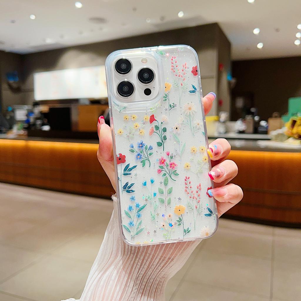 Fresh and Small Floral Mobile Phone Case for Apple IPhone16ProMax/15Plus/14/13XR/12mini