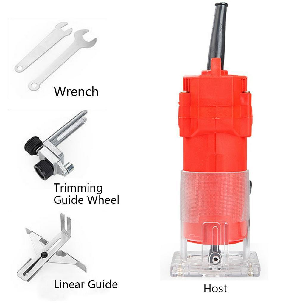 1200W 35000 ot/min Dřevoobráběcí Elektrická Frézka Dřevo Frézování Gravírování Drážkování Ořezávací Stroj Ruční Řezbářský Stroj Dřevoobráběcí Frézka