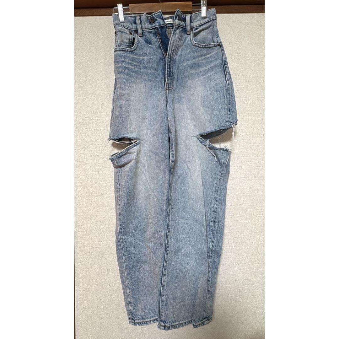 MOUSSY cutout design denim pants size23