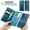 Für Samsung Galaxy S25 Edge Case CASEME C49 Magnetisches Case RFID-blockierend Abnehmbares Portemonnaie Leder Handyhülle