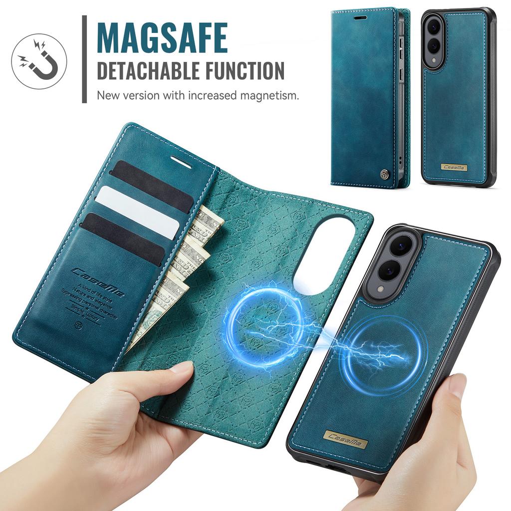 Für Samsung Galaxy S25 Edge Case CASEME C49 Magnetisches Case RFID-blockierend Abnehmbares Portemonnaie Leder Handyhülle