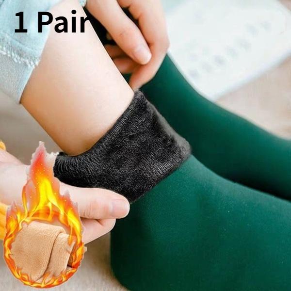 1/5 Paare Unisex Winter Warme Verdickte Thermosocken Wolle Kaschmir Schnee Nahtlose Socken Samtige Weiche Stiefel Boden Schlaf Socken