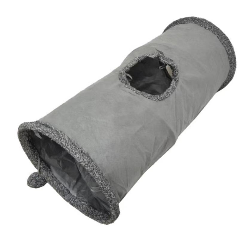 Heiß verkaufender faltbarer Wildleder-Katzentunnel & Teaser-Spielzeug