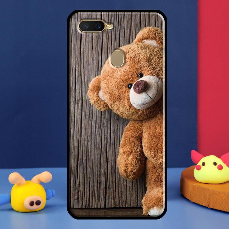 

Cute Bear Case For Oppo A16 A76 A96 A58 A78 A98 A5 A9 A91 A15 A17 A77 A52 A72 A74 A94 A54S A57S Cover OPPO A74 4G