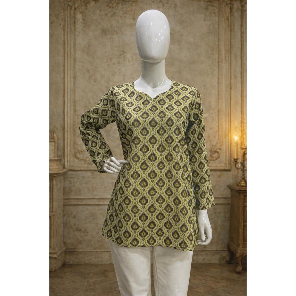 Women Bollywood Top Tunic Kurta Set Indian Casual Wear Short Kurti Set Dress