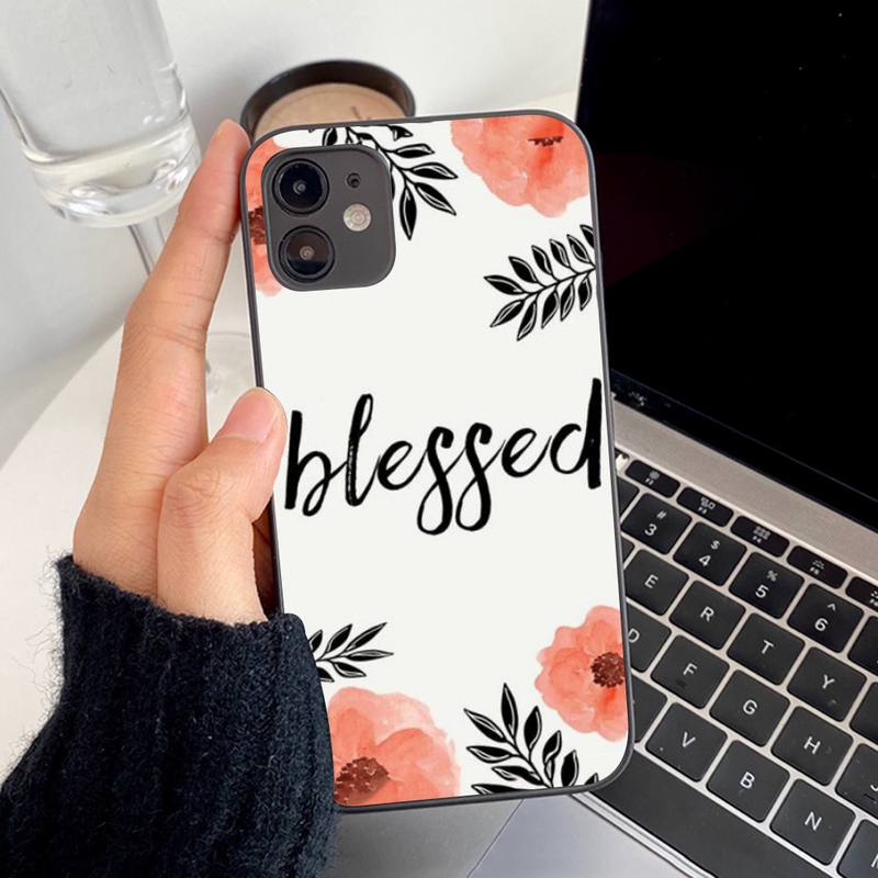 Bible Verse Philippians Jesus Christ Christian Phone Case for iPhone 11 12 13 Mini Pro XS MAX 8 7 6 6S Plus X 5S SE 2020 XR