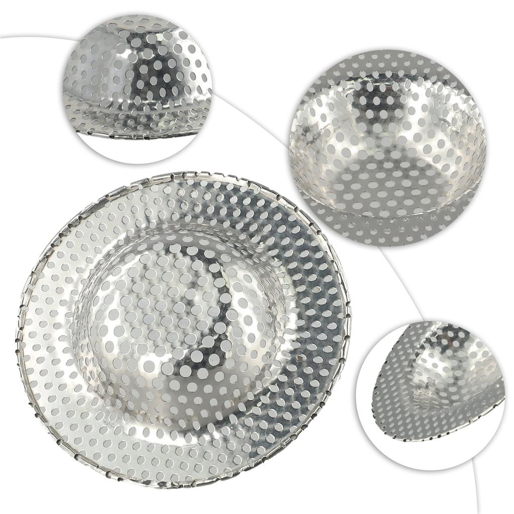 Sink Stainless Steel Shower Hair Catcher Drain Filter For Kitchen Bathroom