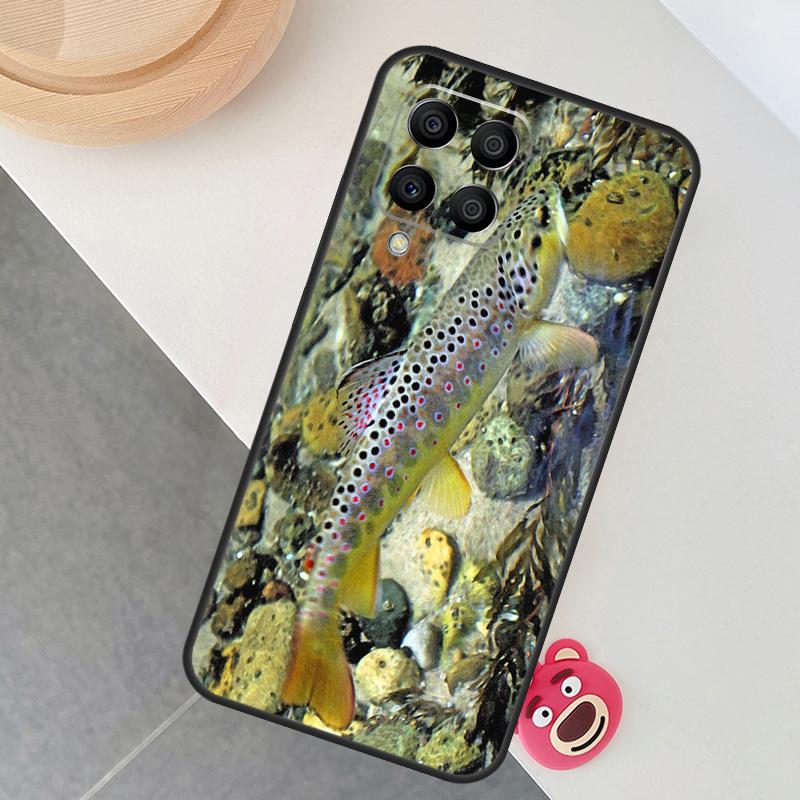 Trout Fish Fishing Case For Samsung Galaxy M12 M32 M52 M15 M35 M55 M31 M56 M36 M16 M06 M13 M33 M53 M14 M34 M54