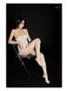 Seamless Plus Size Silky Black Sheer Stockings with Open Crotch for Women