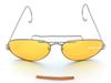 AIR FORCE PILOT TEARDROP SUNGLASS Air Force Pilot Teardrop YELLOW [SPEED ADDICT] U.S. (US Sunglasses)