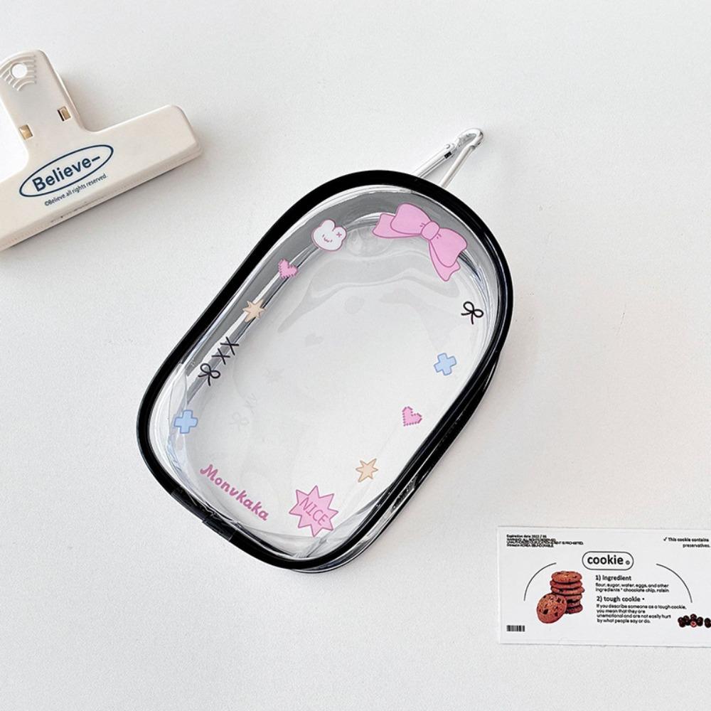 PVC Data Cable Storage Bag Transparent Dolls Outdoor Bag Plush Dolls Storage Pouch for 13cm Dolls