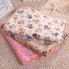 Warm Pet Cat Dog Puppy Paw Bone Printed Soft Fleece Blanket