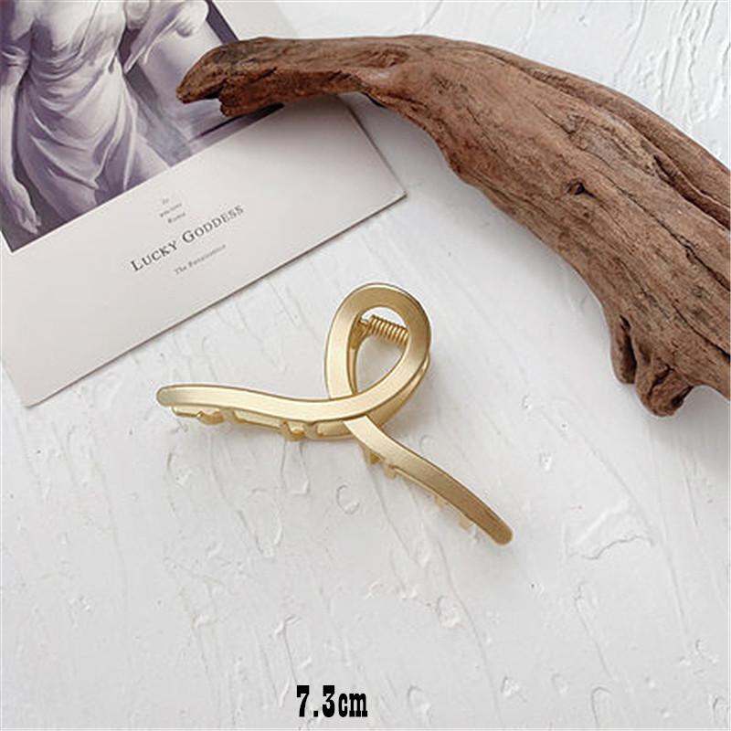 

Kshmir 2020 Exaggerated large matte metal hair clip European and American style hair clip headdress Women head clamp
