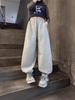 2025 New Style Fleece-Lined Sweatpants for Junior High School Girls