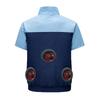 Cooling Air Conditioning Vest with Fan: Sun Protection Short Sleeve for Outdoor Heatstroke Prevention