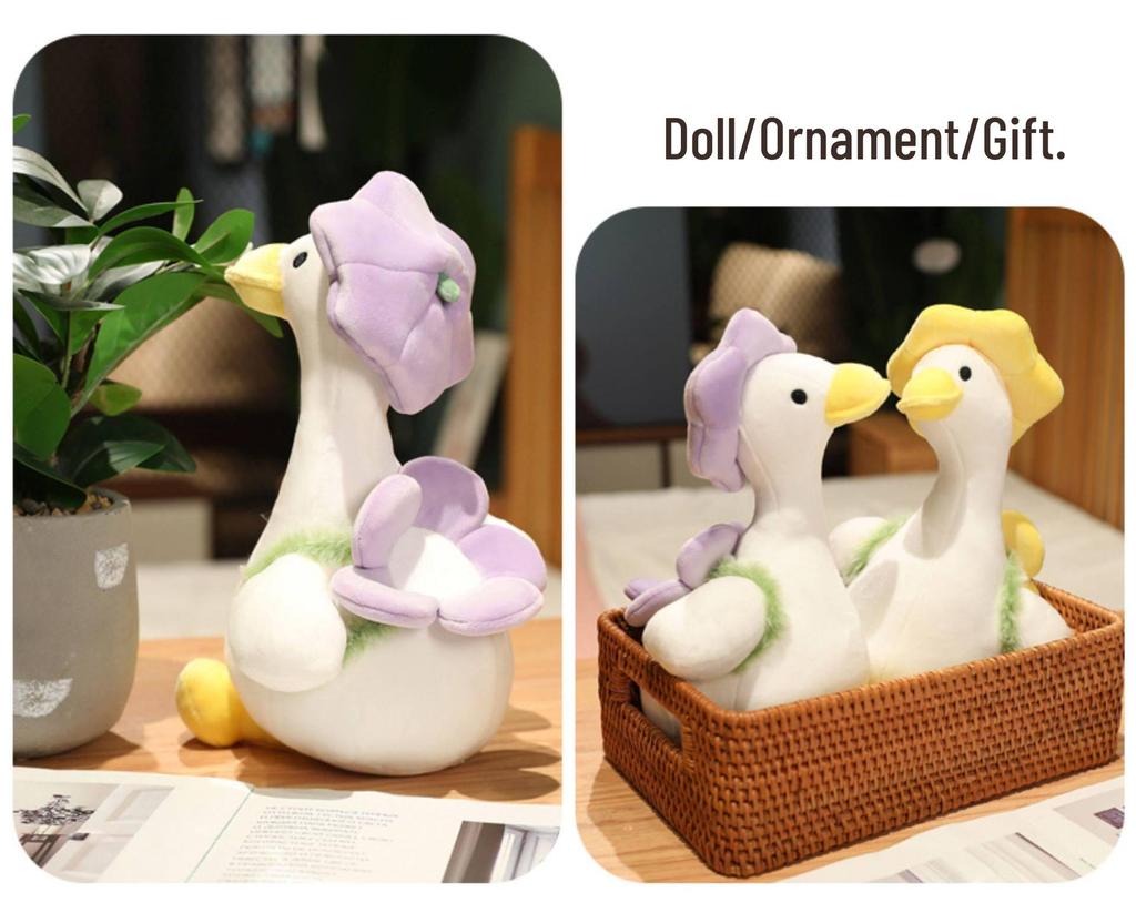 Adorable Yellow Duck Plush Toy - Soft Goose Pillow for Hugs and Birthday Gifts