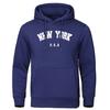 NEW YORK Hoodies mit Buchstabendruck USA City Print Hoody Herren Y2K Mode Lässig Langarm Kapuzenpullover Damen Sweatshirts