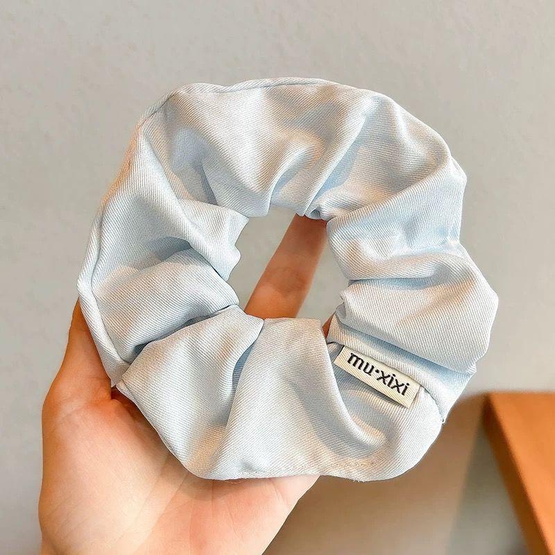 Korean Style Spring/Summer Floral Intestine Hair Scrunchie for Women – Elegant Ponytail Tie and Mori Girl Accessory.